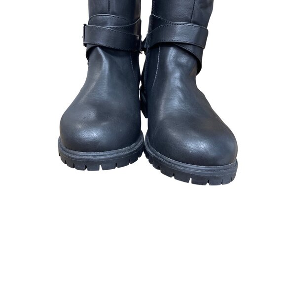 Torrid Womans Black Non Leather Below Knee Riding Boots SKU 9584 - Picture 10 of 12